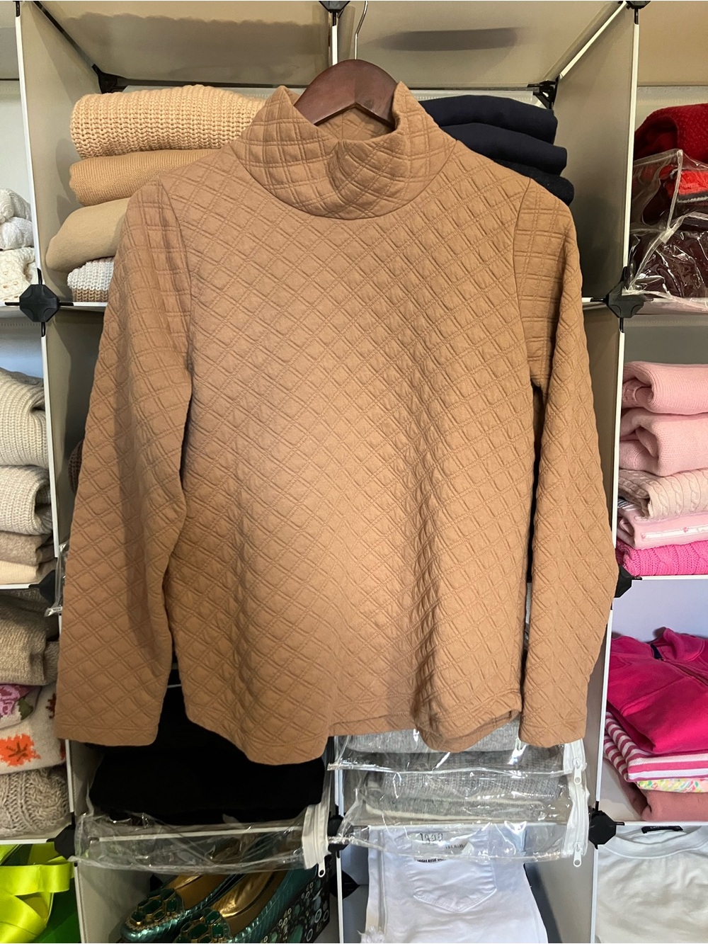 J.Crew Quilted Pullover Sweater